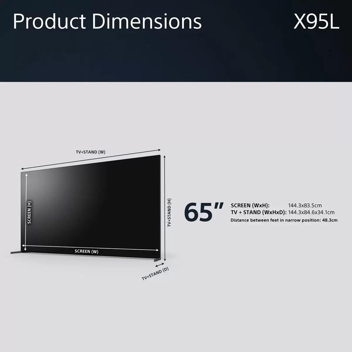 Sony 4K Mini LED Smart HDR Google TV - 65 Inch - Posh Import