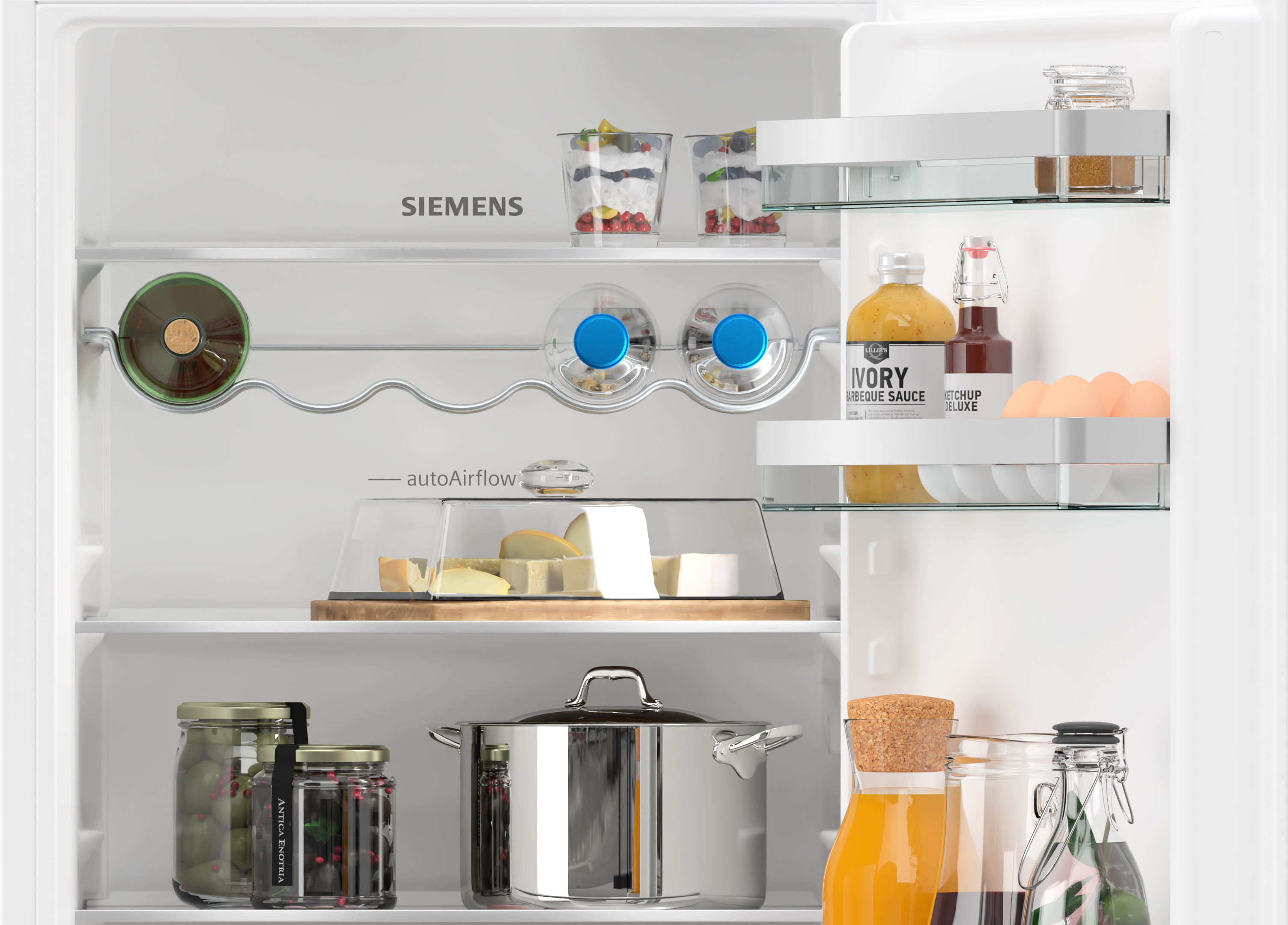 Siemens iQ300 Built-In Fridge-Freezer 177.2x54.1cm KI86NHFE0 - Posh Import