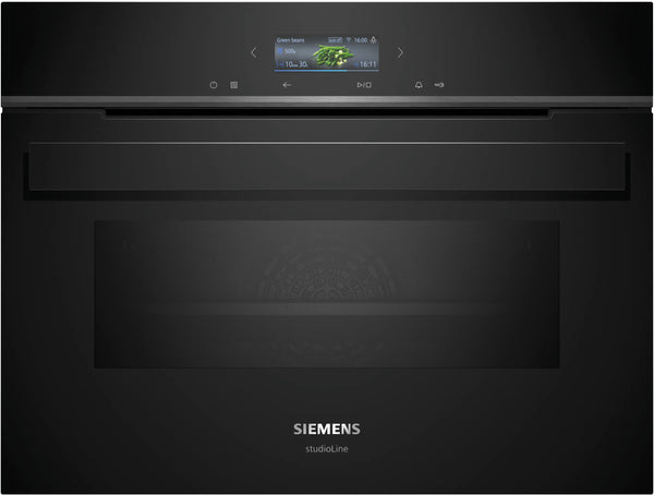 Siemens StudioLine iQ700 Built-In Oven with Microwave 60x45cm CM924G1B1B - Posh Import