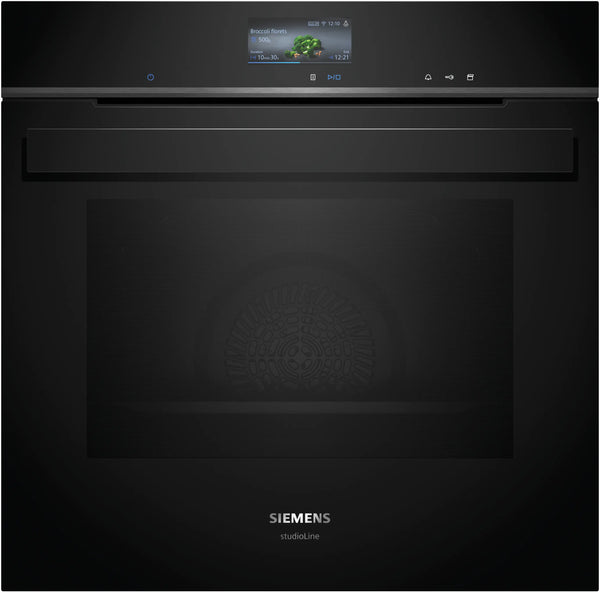 Siemens StudioLine iQ700 Built-In Oven with Added Steam 60x60cm HR976GMB1B - Posh Import