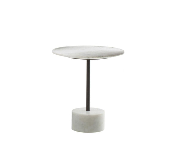 Cassina 194 9 Coffee Table - Ø 40 H54 Anthracite/Carrara Marble