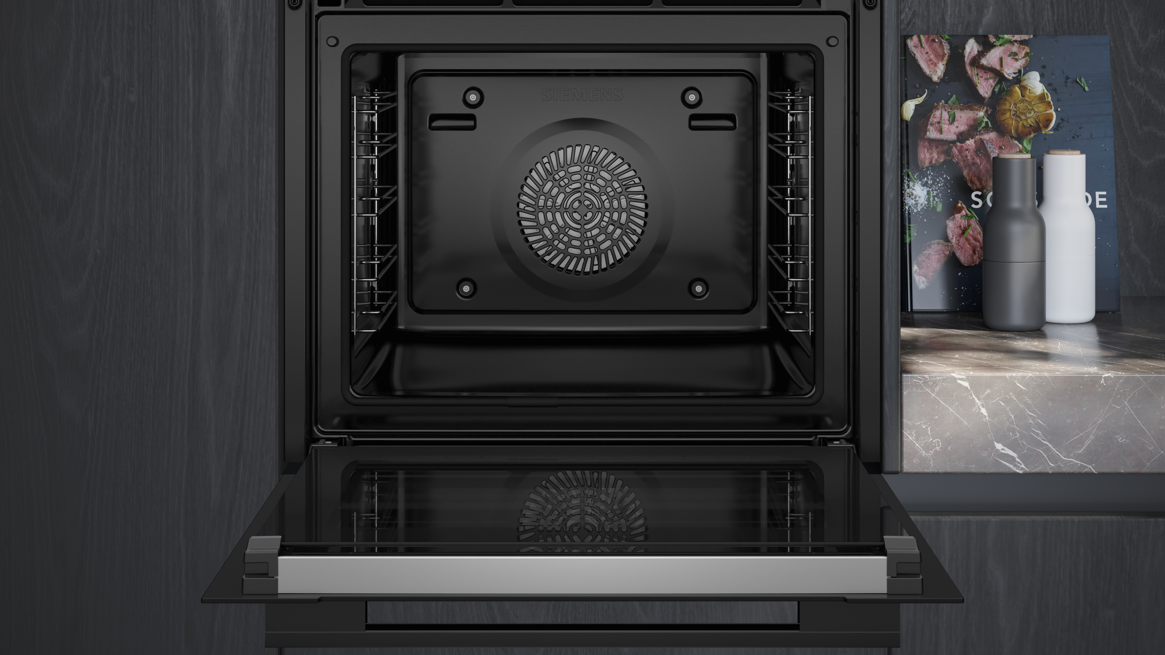 Siemens iQ700 Built-In Oven 60x60cm HB776G1B1B - Posh Import