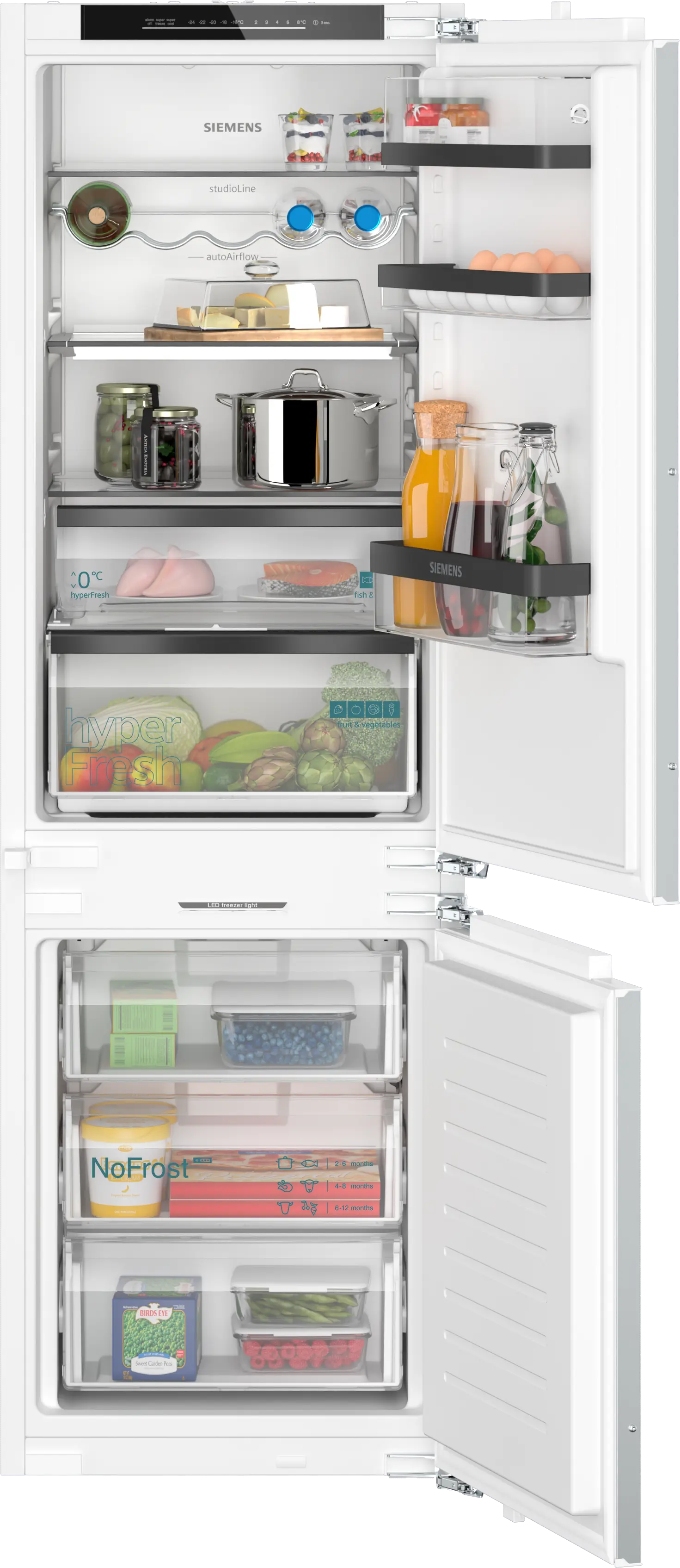 Siemens StudioLine iQ500 Built-In Fridge-Freezer 177.2x55.8cm KI86NSDD0 - Posh Import