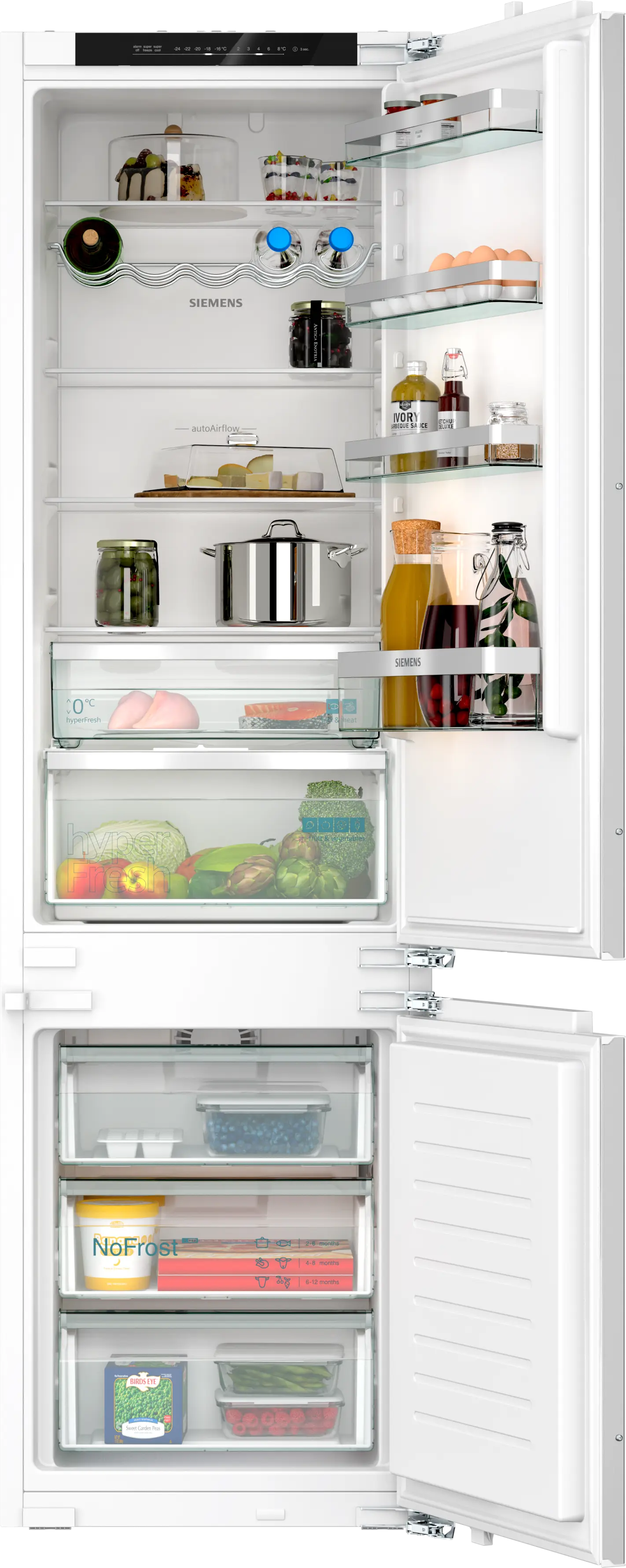 Siemens iQ300 Built-In Fridge-Freezer 193.5x55.8cm KI96NVFD0 - Posh Import