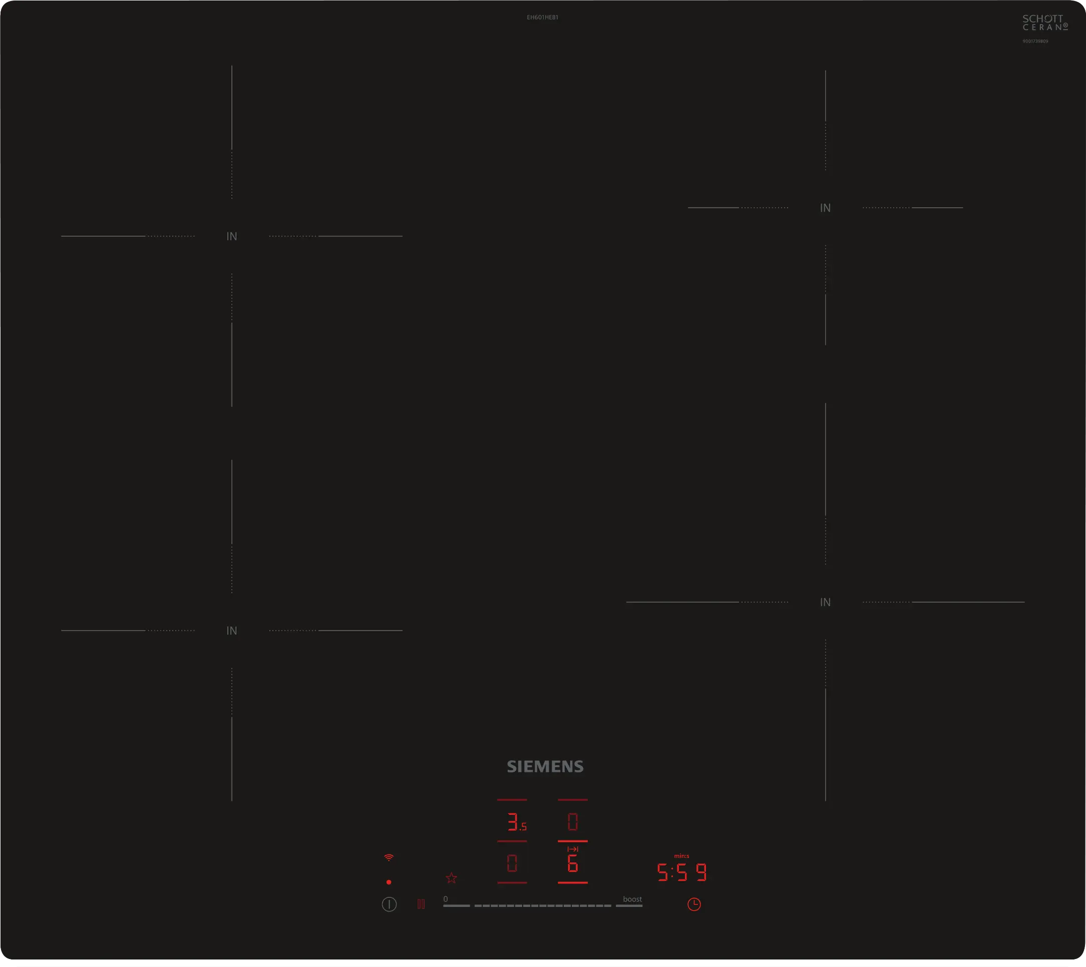 Siemens iQ100 Induction Hob 60cm EH601HEB1E - Posh Import