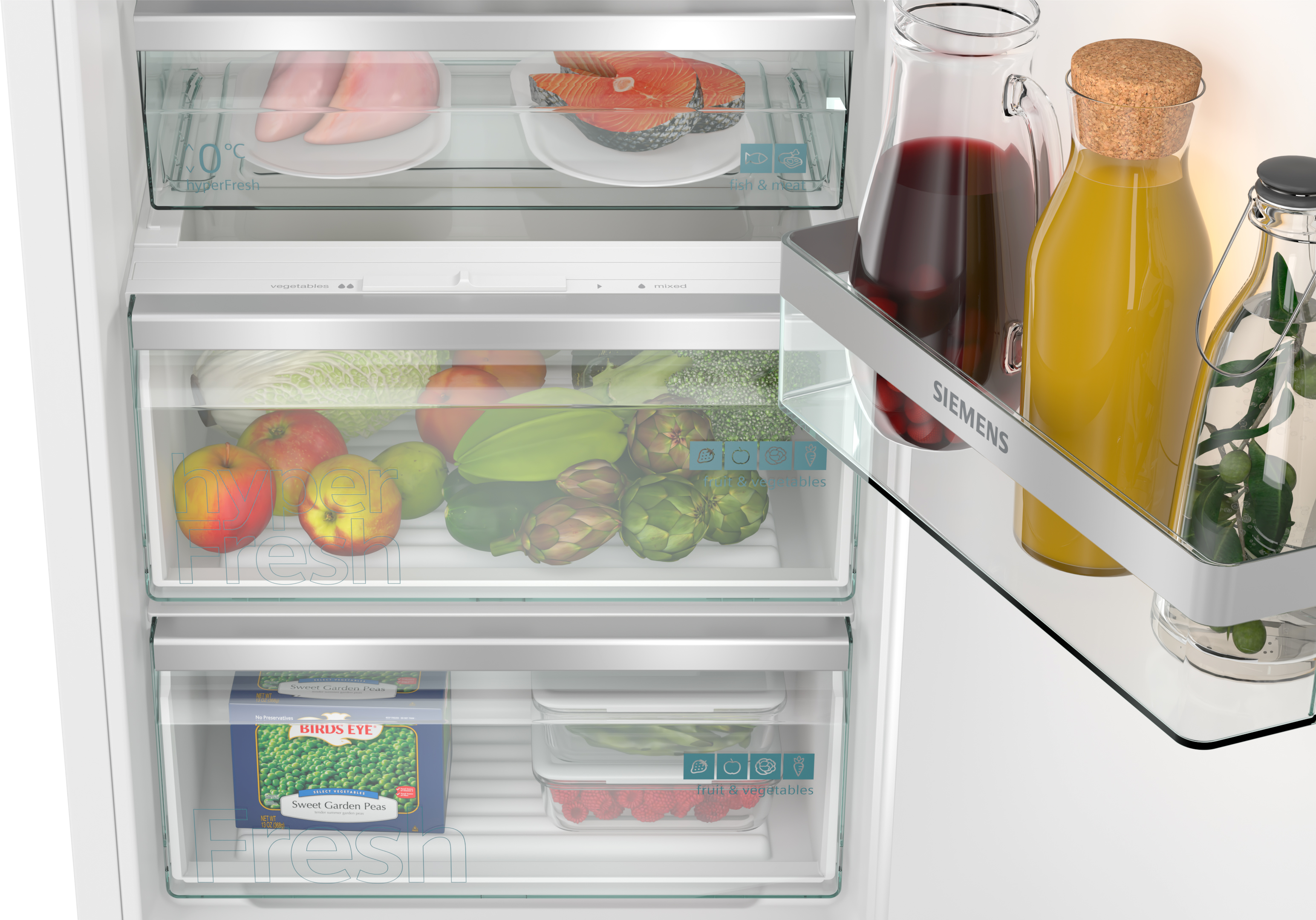 Siemens iQ500 Built-In Fridge 177.5x56cm KI81RADD0G - Posh Import