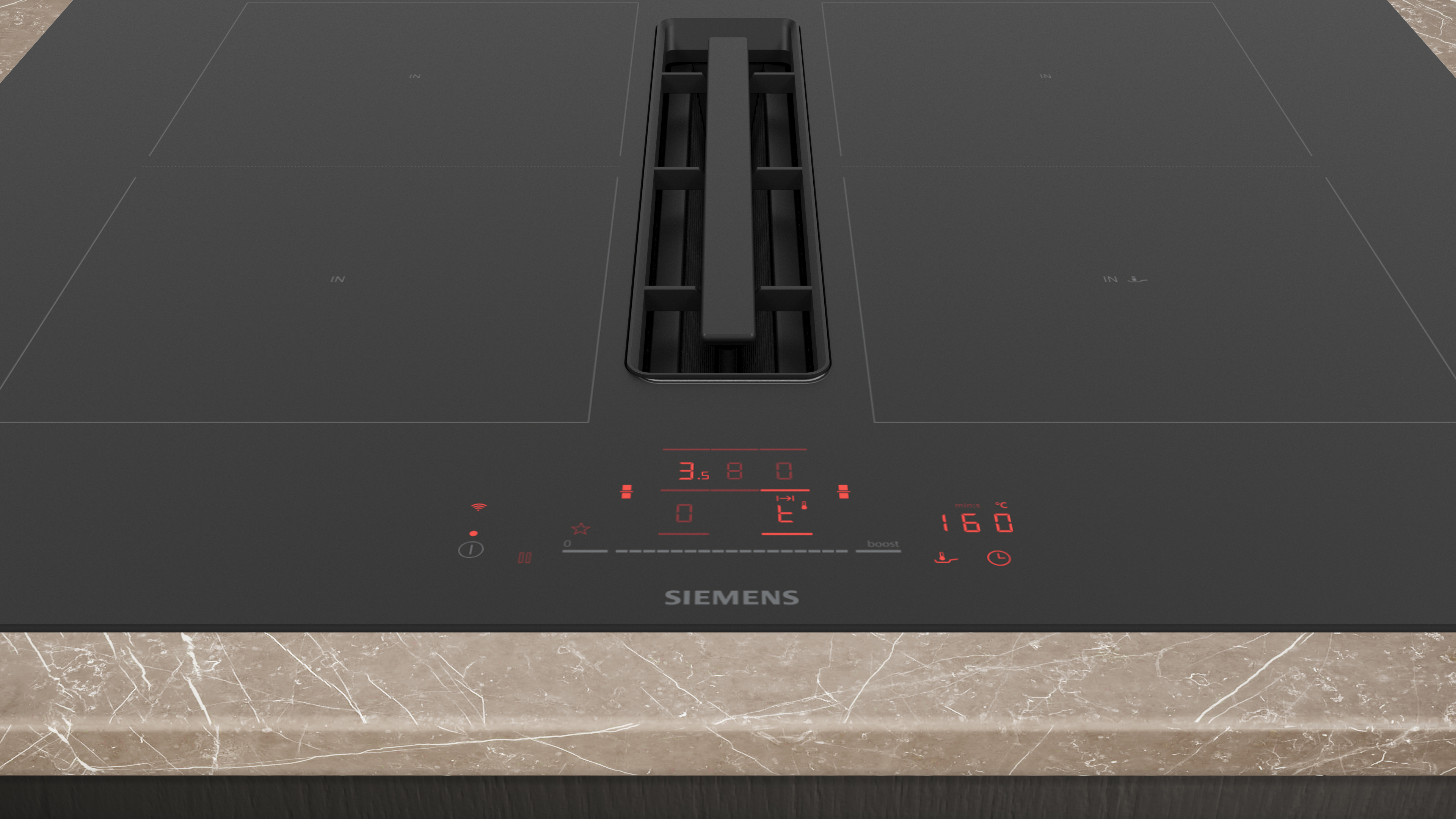 Siemens iQ500 Induction Hob with Integrated Ventilation 70cm ED711HQ26E - Posh Import