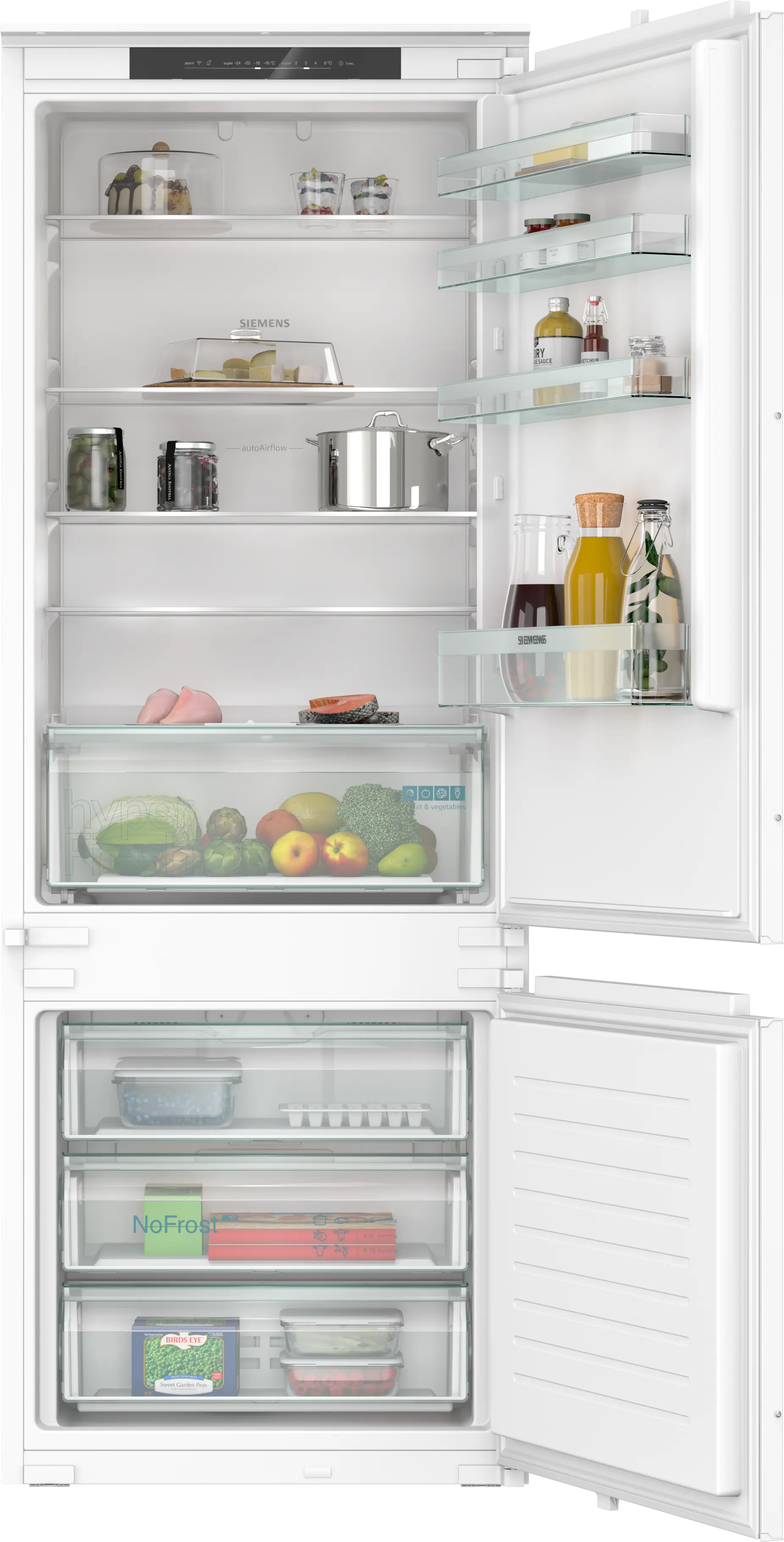 Siemens iQ100 Built-In Fridge-Freezer 193.5x69.1cm KB96NNSE0 - Posh Import