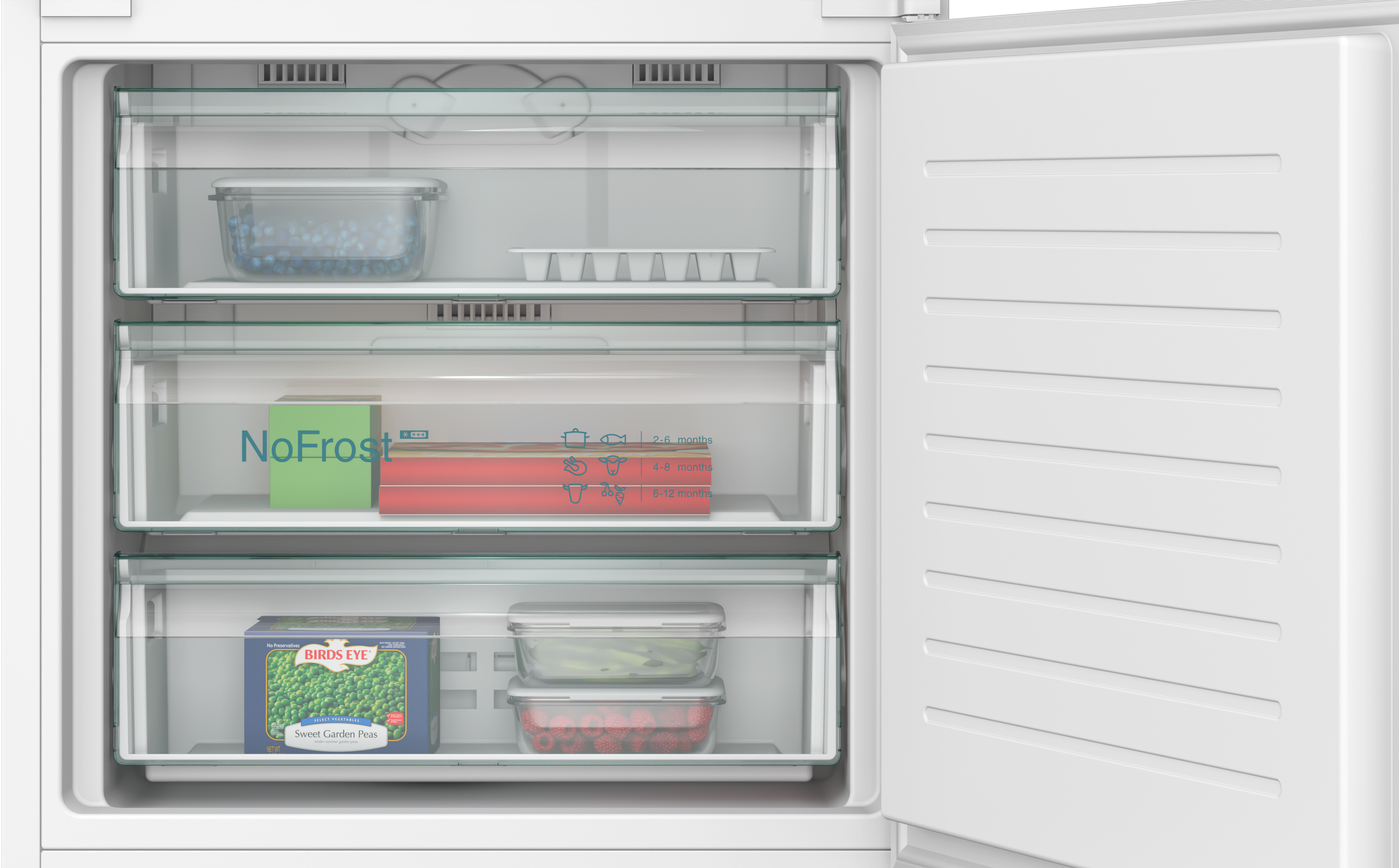 Siemens iQ100 Built-In Fridge-Freezer 193.5x69.1cm KB96NNSE0 - Posh Import