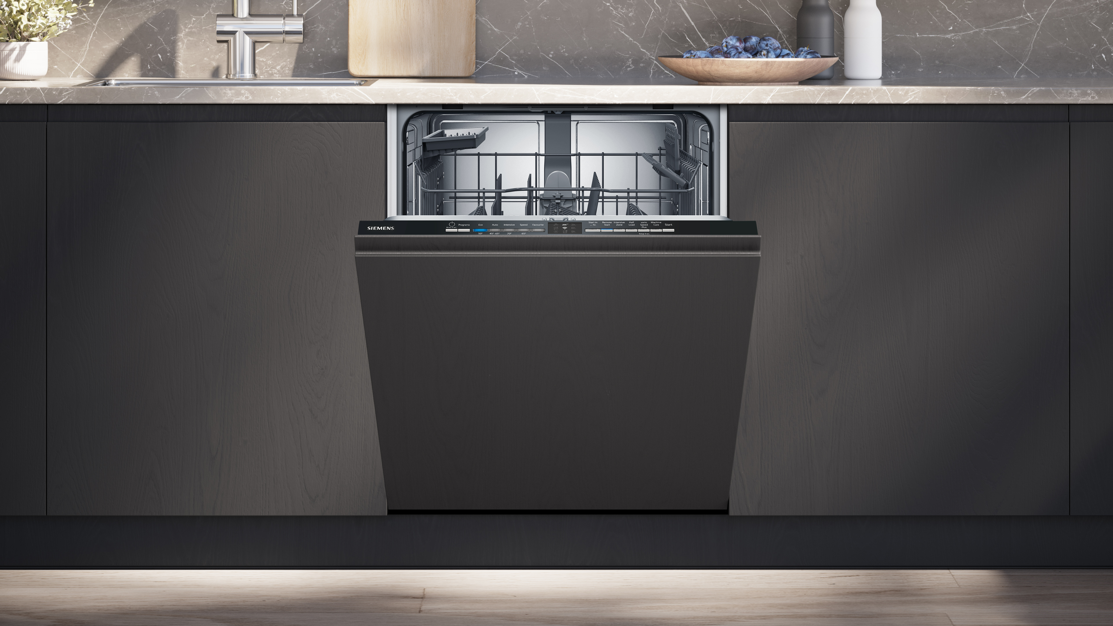 Siemens iQ100 Fully-Integrated Dishwasher 60cm SN61HX02TG - Posh Import