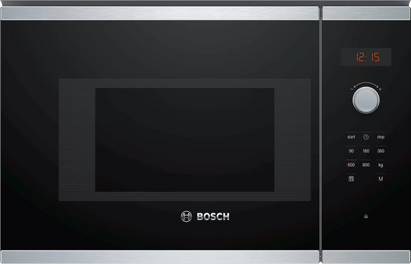 Bosch Series 4 Microwave 39x60cm | White LCD Display Control | Cleaning Assistance | BFL523MS0B