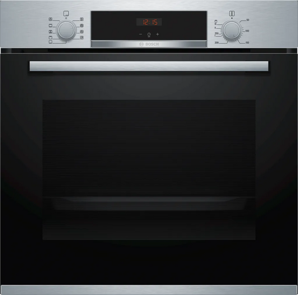 Bosch Series 4 Oven 60x60cm | 2 Universal Pans, Slim Size | Cleaning Assistance | HBS534BS0B