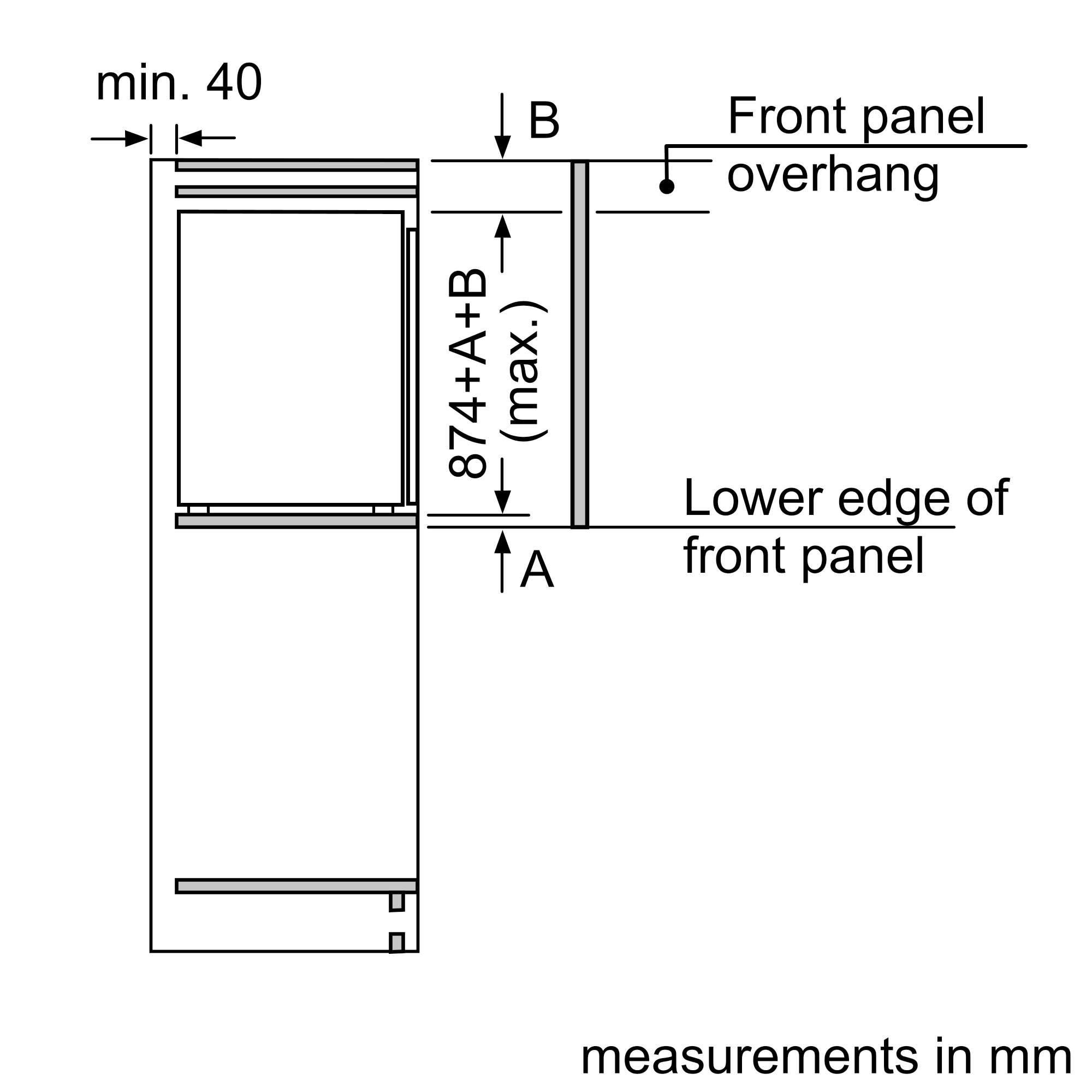 Siemens iQ100 Built-In Fridge 88x56cm KI21RNSE0 - Posh Import