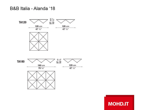B&B Italia Alanda '18 Coffee Table
