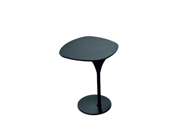 Moroso Bloomy Side Table - Black Base / Black Laminam Top
