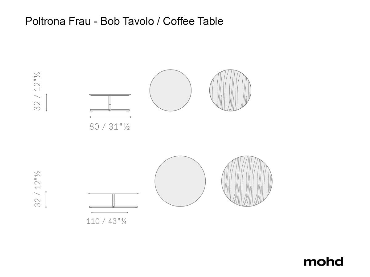 Poltrona Frau Bob Coffee Table