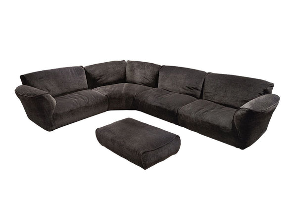Edra Grande Soffice Sofa Composition with Pouf - Cat. T 8566