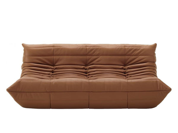 Ligne Roset Togo Three Seater Sofa - Cat.X Leather Soft Touch Gold