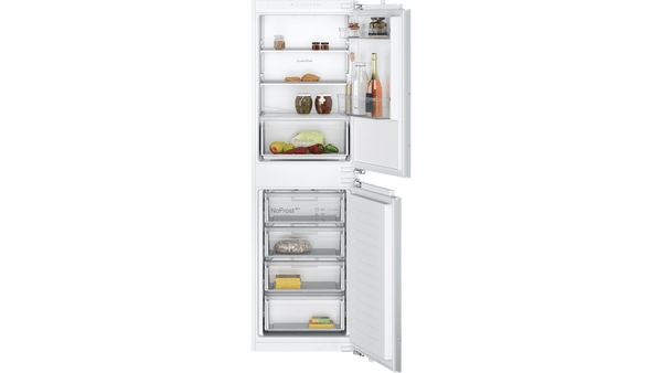 Neff Built-In Fridge-Freezer 177x54x55cm | Flexible storage for fresh items. | Fresh air, for better cooling. | KI7851FF0G