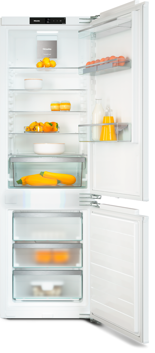 Miele Built-In Fridge-Freezers 177x56x55cm | Climate Control Food Drawers | Abundant LED Lighting | KFN 7734 D