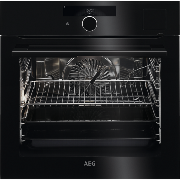 AEG Oven with Steamer 59x60x57cm | Advanced Auto Cooking Controls | Food Probe | BSK999330B