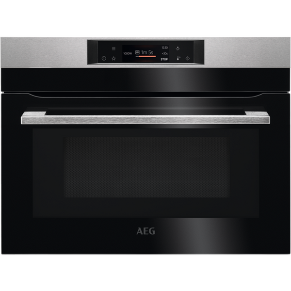 AEG Oven with Microwave 46x60x57cm | Rapid Preheat and Extra Even Heating | KMK768080M
