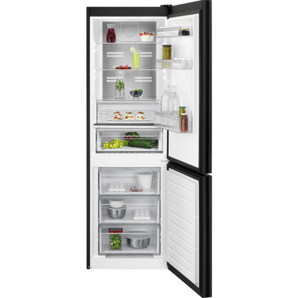 AEG Free-Standing Fridge-Freezer 186x60x66cm | Cooling360°® | Humidity Control | RCB732E4MG