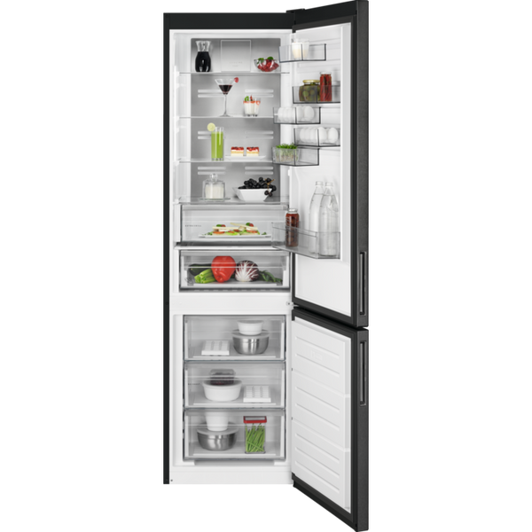 AEG Free-Standing Fridge-Freezer 201x60x65cm | Cooling360°® | Humidity Control | RCB736E5MB