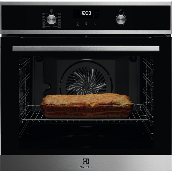 Electrolux Oven 59x60x57cm | Pyrolytic Self Cleaning | Rapid Preheat and Extra Even Heating | KOFDP40X